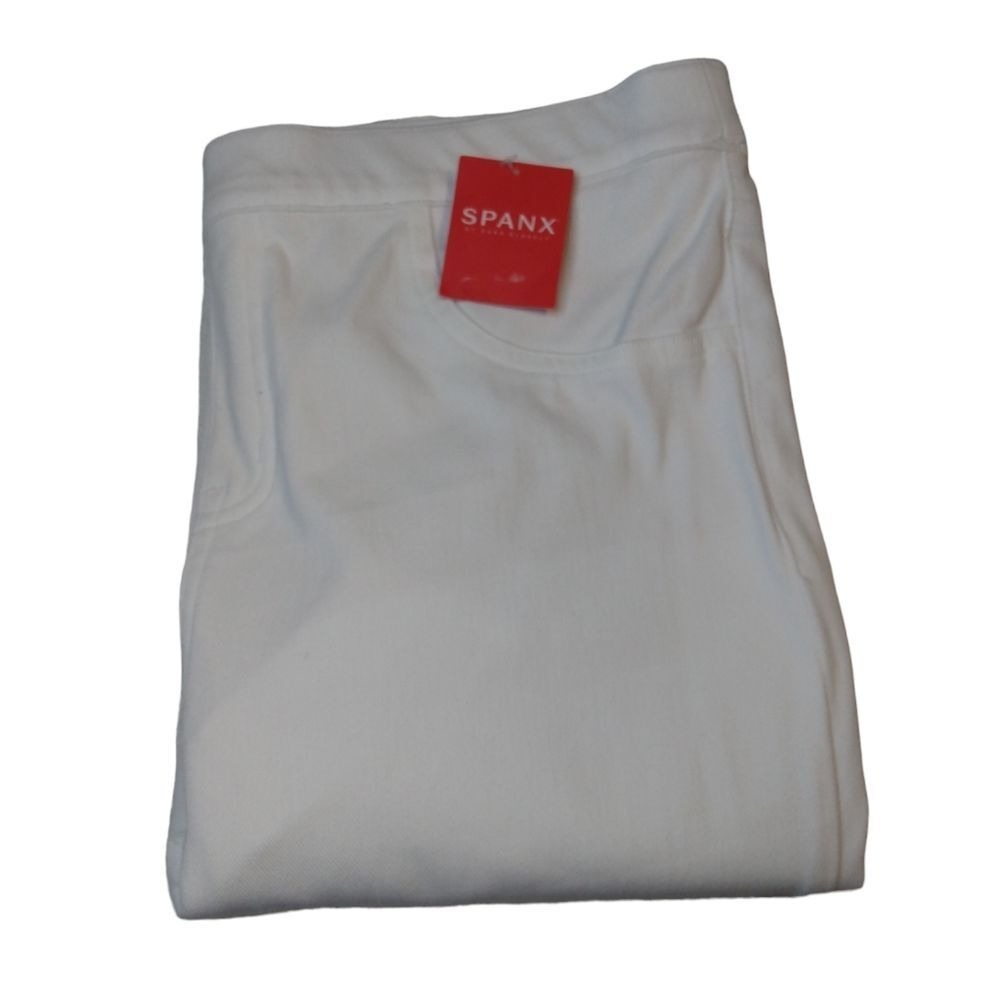 Spanx Ankle Skinny Jeans NWT White‎ Pull-On Womens XL